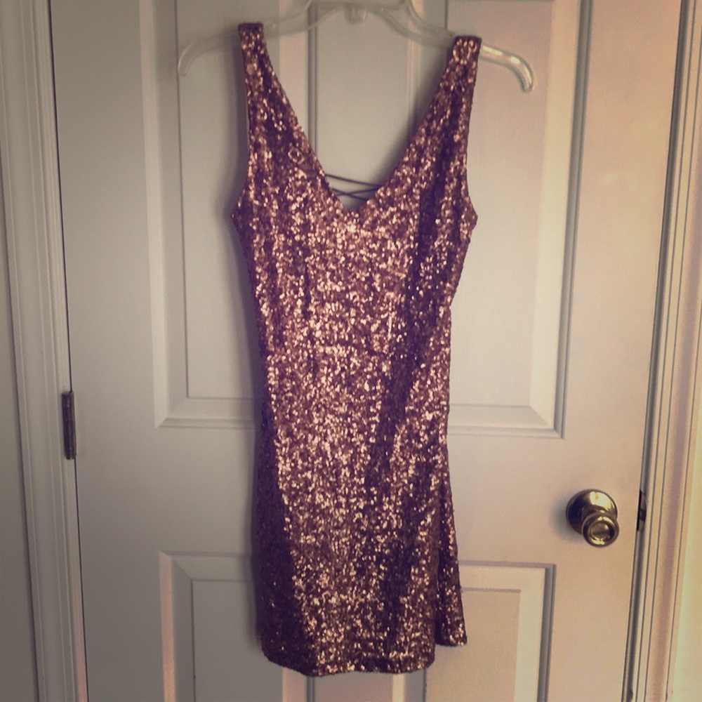 Bebe short sequence dress